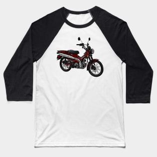 Trail 125 Motorcycle Art Baseball T-Shirt